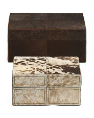 Set Of 2 9in And 12in Patchwork Decorative Boxes | Home | Marshalls | Marshalls