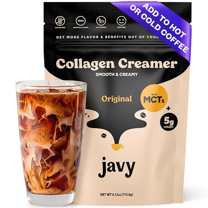 Javy Collagen Coffee Creamer Powder, Grass Fed Pasture Raised Collagen - Hair, Skin & Nail suppor... | Amazon (US)