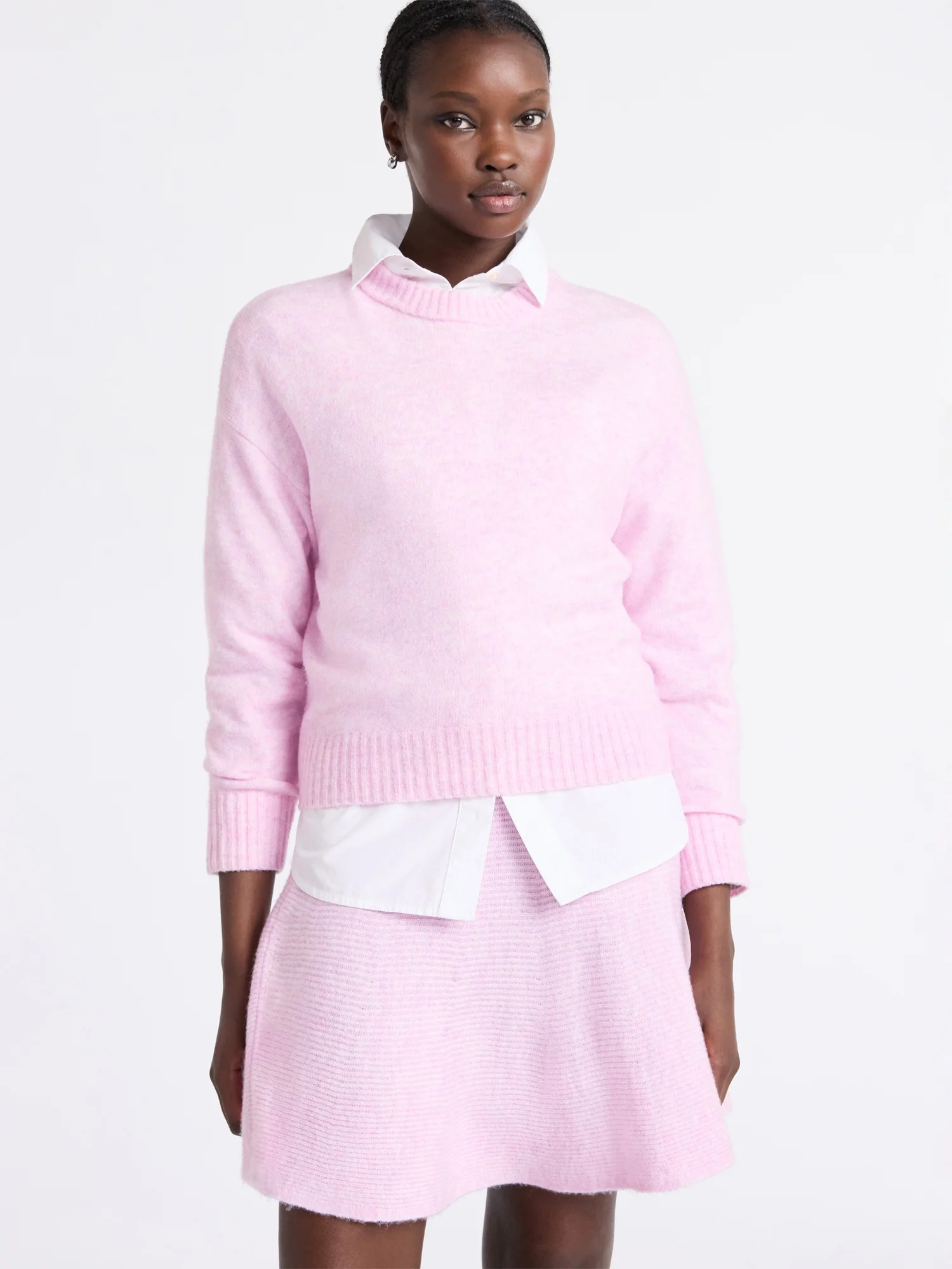 Free Assembly Women's Mock Neck Sweater with Long Sleeves, Sizes XS-4X | Walmart (US)