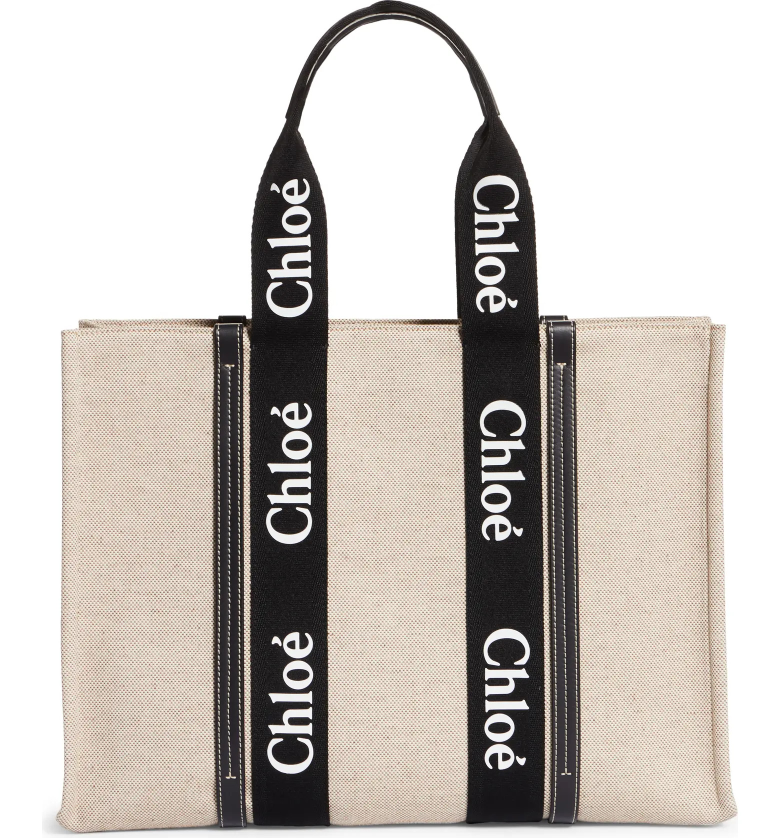 Large Woody Logo Strap Canvas Tote | Nordstrom