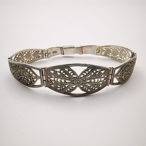 Vintage Beautiful Women's Bracelet Velour Jewelry Sterling Silver 925 Filigree | eBay | eBay US