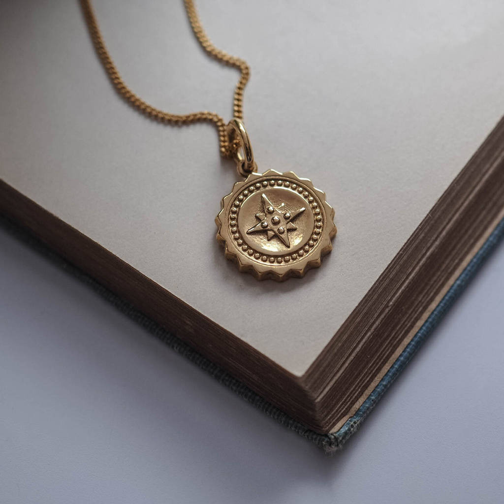 Midi Compass Initial Necklace In Silver Or Gold | Notonthehighstreet.com UK