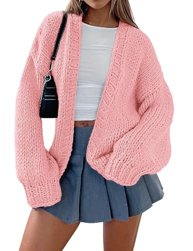PRETTYGARDEN Cardigan Sweaters for Women Trendy Fall Fashion 2026 Long Sleeve Chunky Knit Cardiga... | Amazon (US)