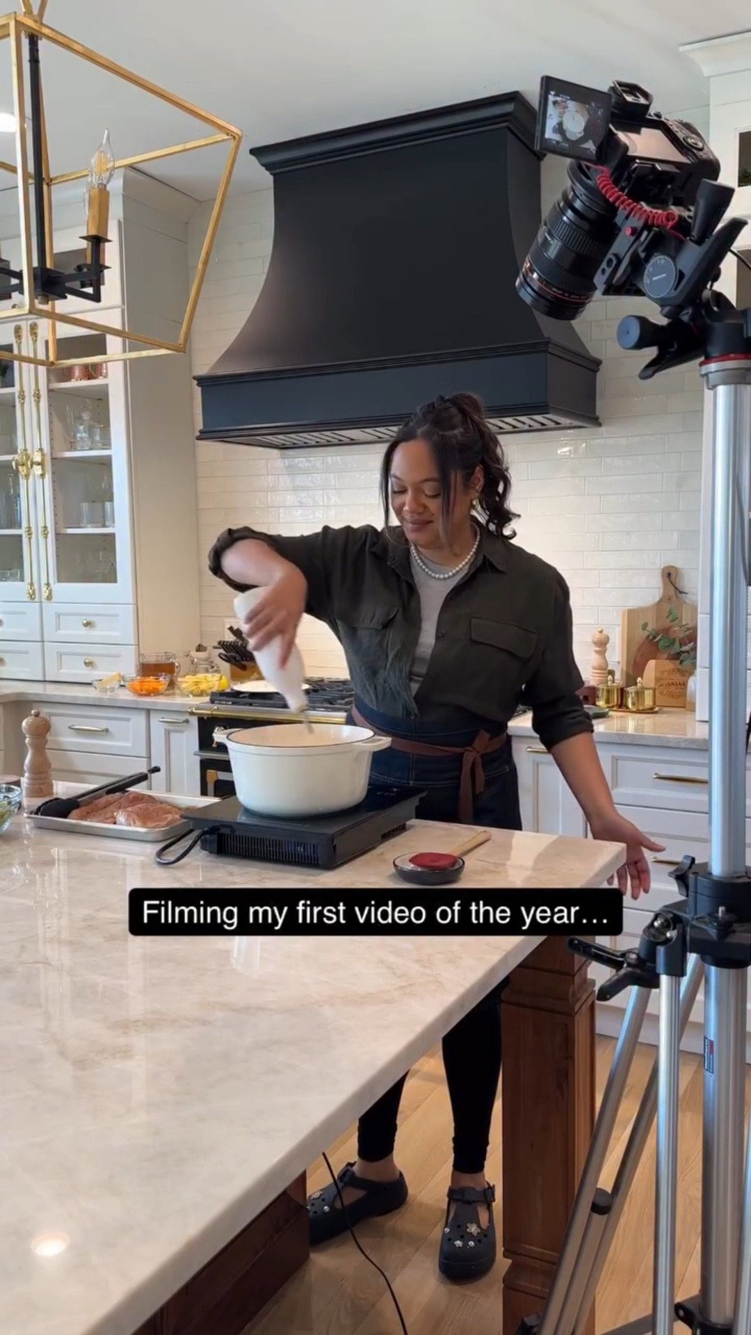 New Year! New Recipes! The journey to get back on my feet, in the kitchen, and on camera was well worth it. I rested. I’m healing and excited for all of the new recipes this year. This one in particular is coming soon! 
.
.
.
#homecooking #cookingathome #healthjourney #2026goals