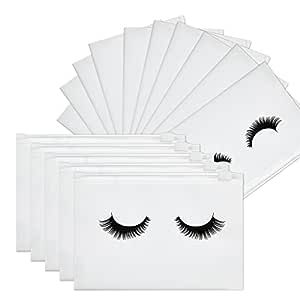 Tenare 50 Pieces Eyelash Bags Lash Bags For Clients Eyelash Aftercare Bags Eyelash Makeup Bags wi... | Amazon (US)