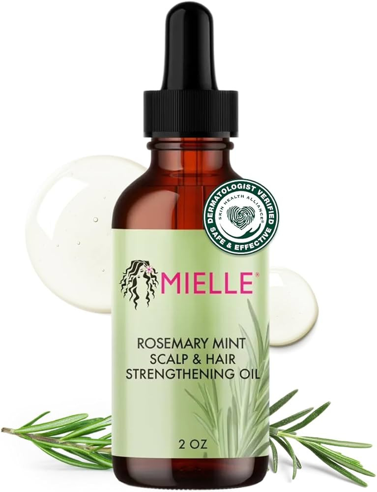 Mielle Organics Rosemary & Mint Hair Oil - Strengthening Biotin Oil Infused Frizzy & Damaged Hair... | Amazon (US)