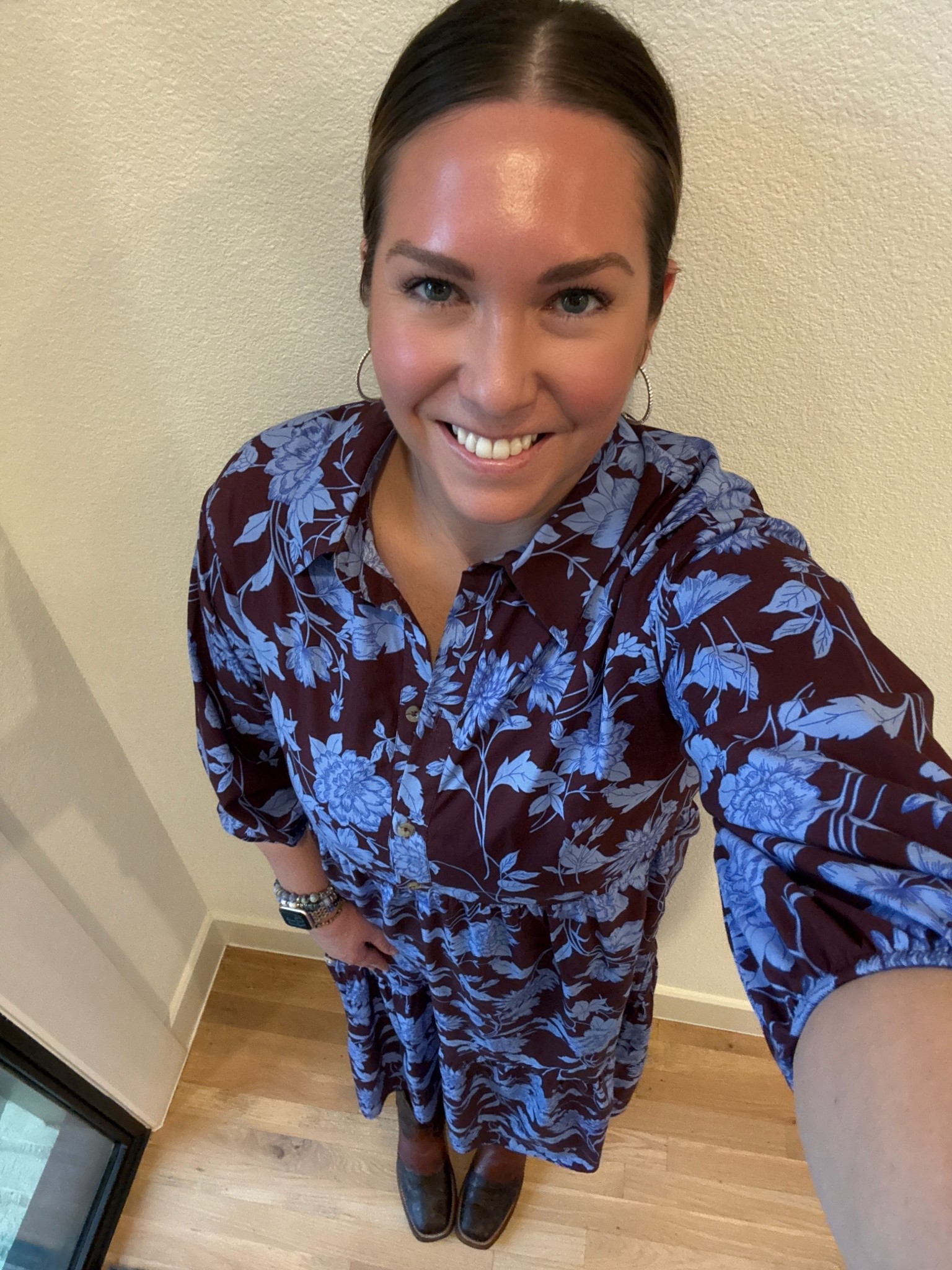 We went to the rodeo to celebrate Valentine’s Day and the weather was definitely less than ideal. I had to change my outfit last minute because it was absolutely pouring down rain. I love this style dress and linked current prints in it. It’s so easy to wear and very seasonal. I added a pair of boots I’ve had for years and absolutely love. Best part is they have a rubber sole so easy to wear in the rain  

#LTKootd #LTKMidsize #LTKBeauty