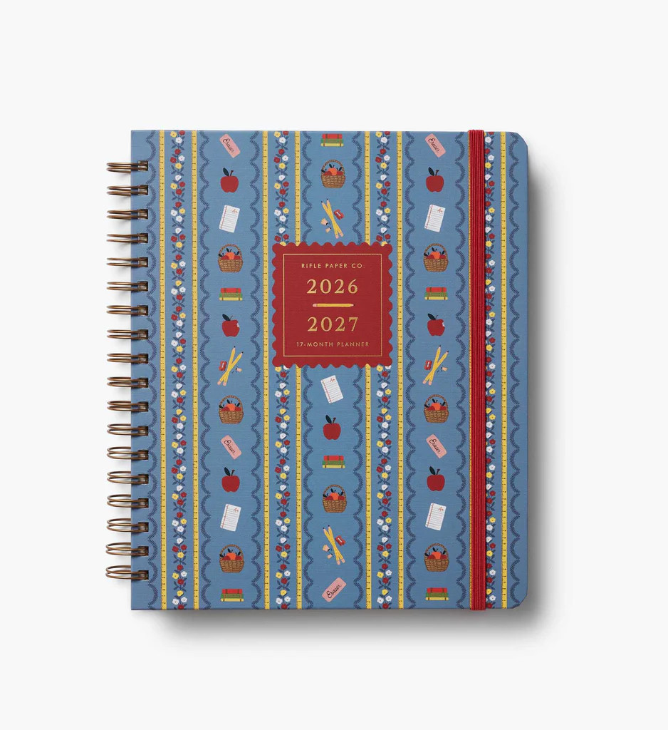 2026-2027 17-Month Academic Hardcover Spiral Planner - Schoolhouse | Rifle Paper Co.