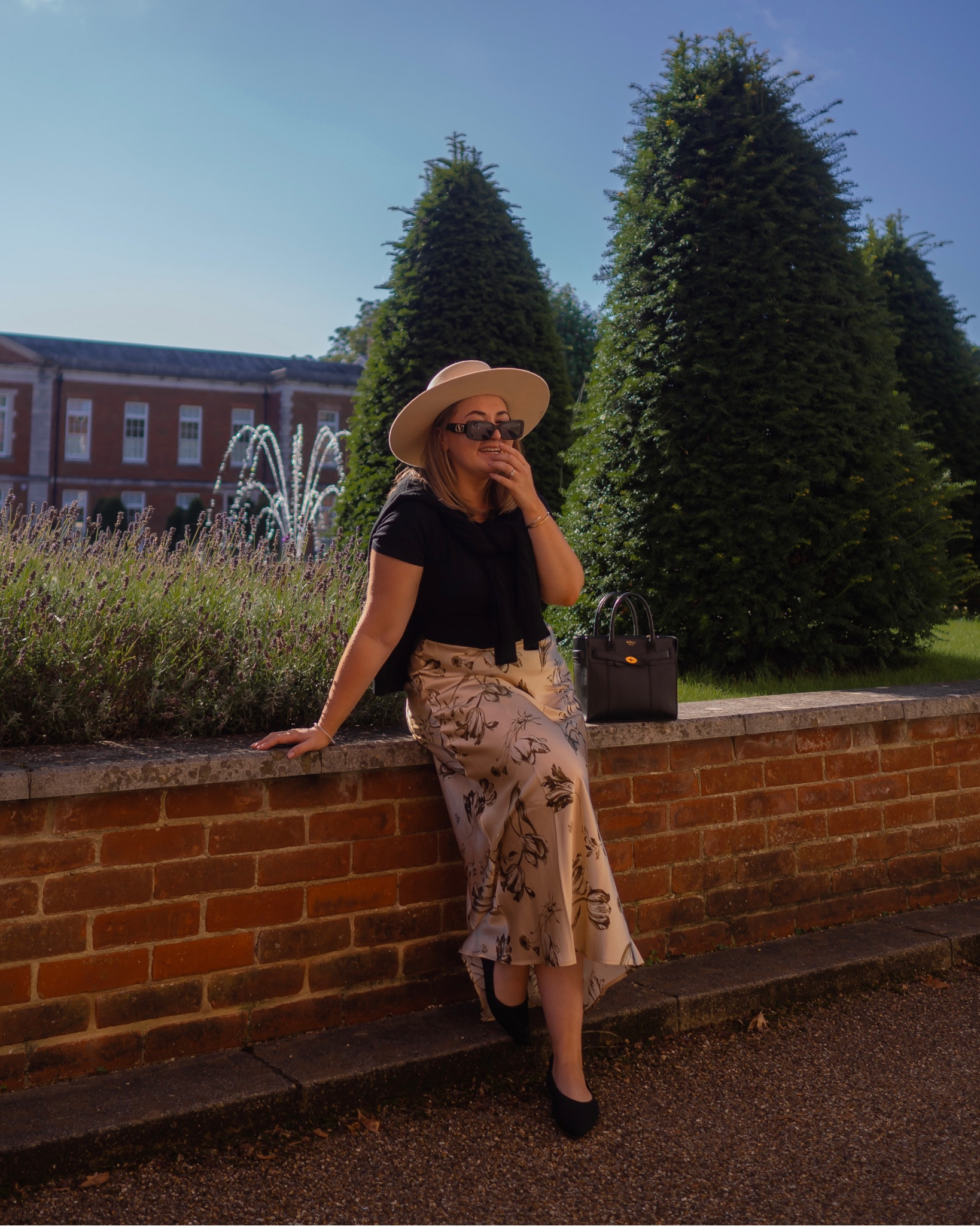 Silk skirt for autumn 