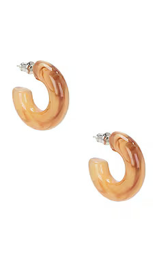 Casa Clara Salma Mini Hoops in Amber from Revolve.com | Revolve Clothing (Global)
