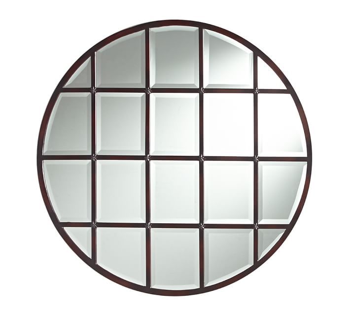 Eagan Round Multipanel Wall Mirror, Silver - 44" | Pottery Barn (US)
