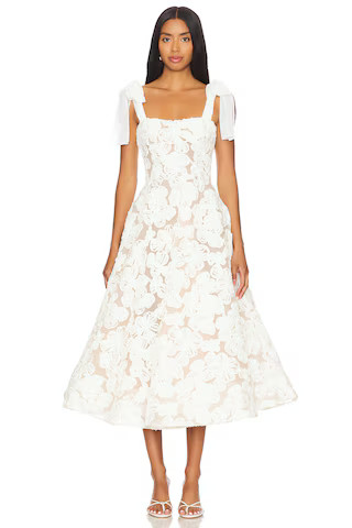 Bronx and Banco Sabrina Midi Dress in Cream from Revolve.com | Revolve Clothing (Global)