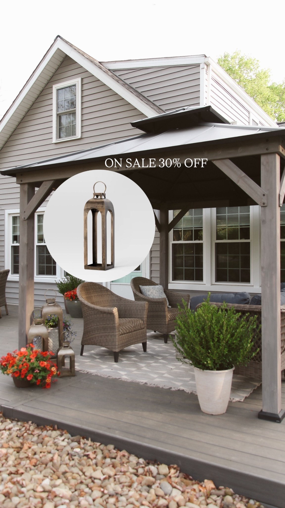 these aluminum laterns are 30% off and come in 4 sizes 

#LTKSeasonal #LTKHome #LTKSaleAlert