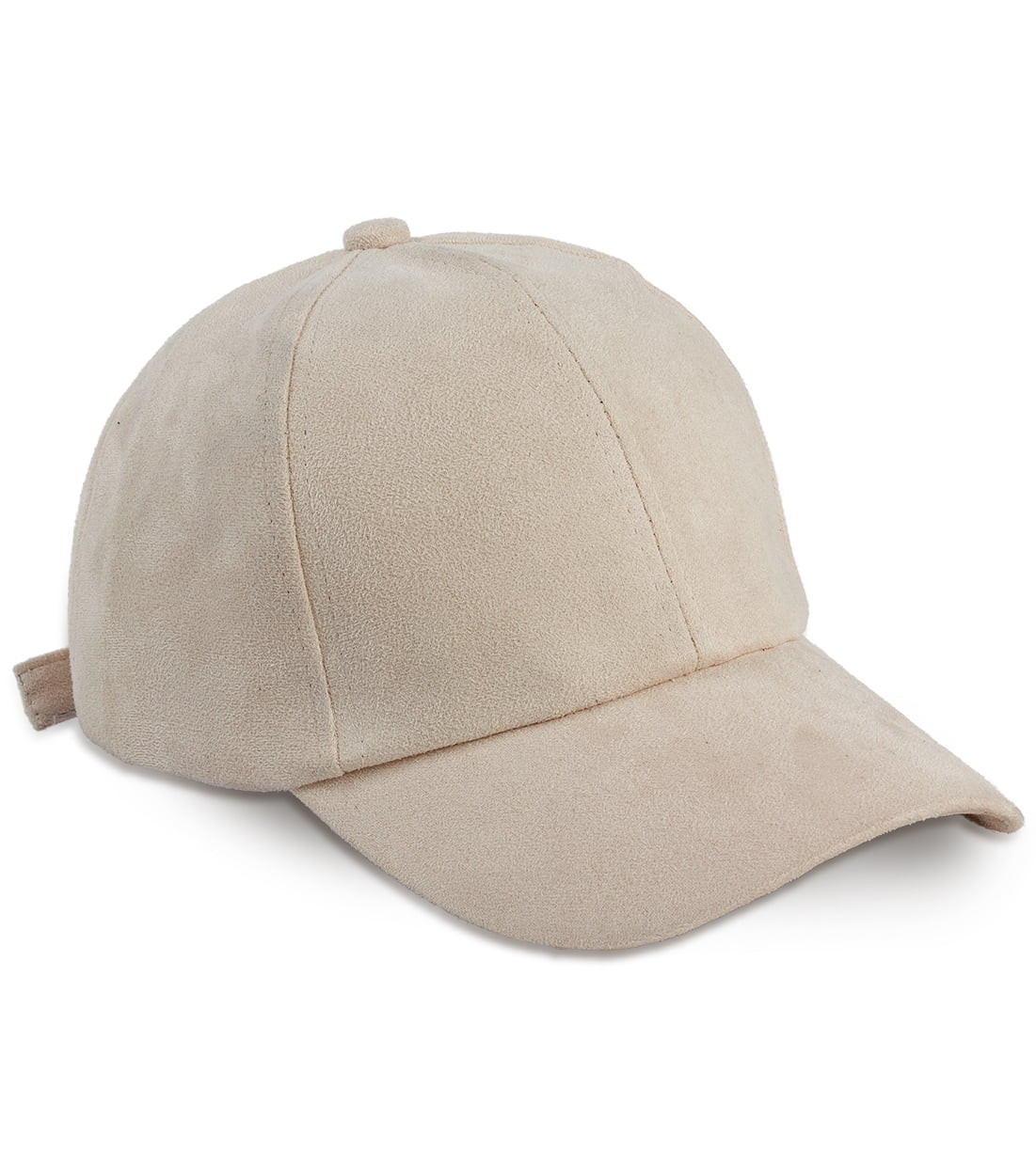 SOLID IVORY SUEDE BASEBALL CAP HAT - Walmart.com | Walmart (US)