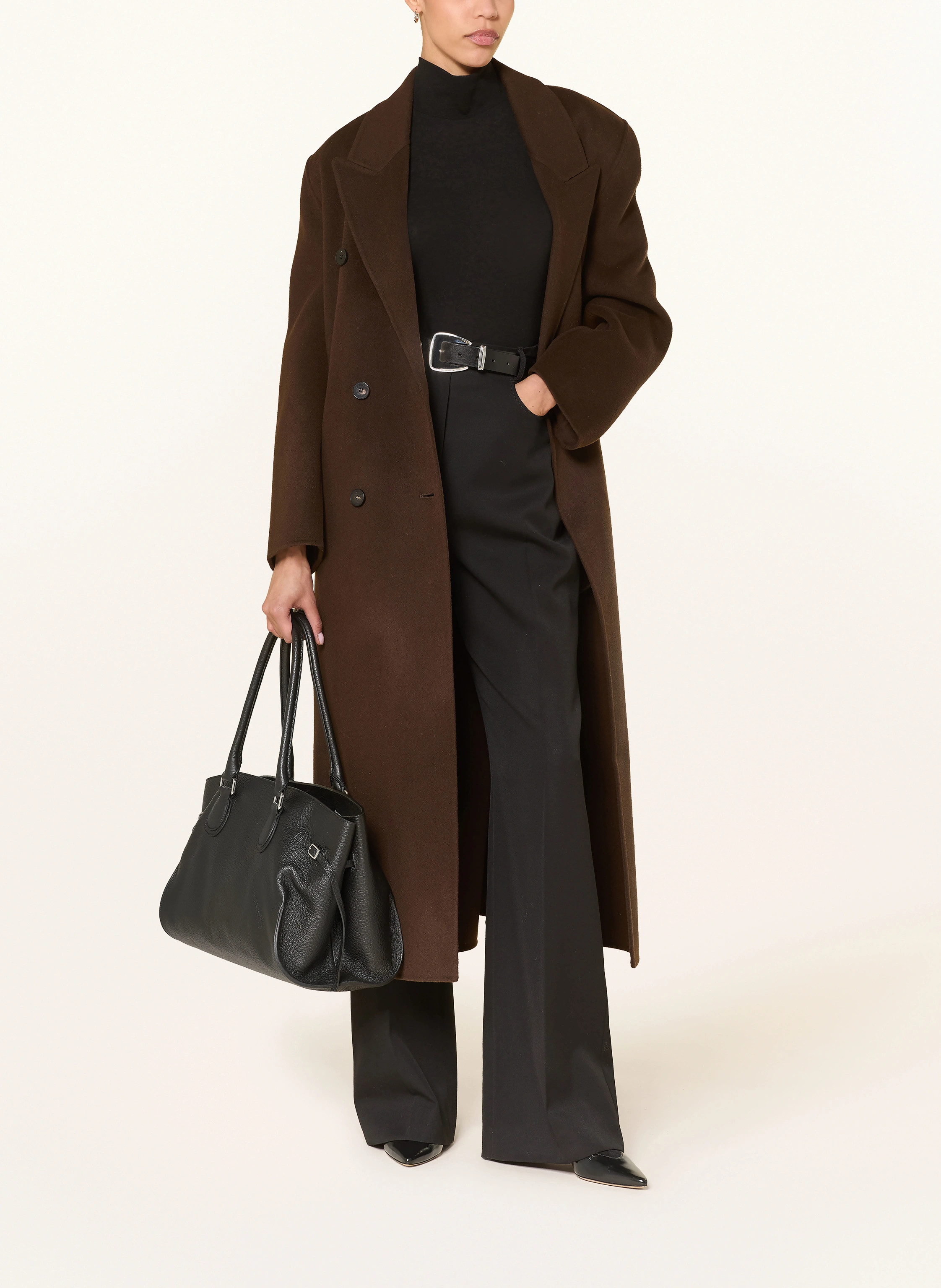 The Frankie Shop Wollmantel GAIA in dunkelbraun | Breuninger (DACH)