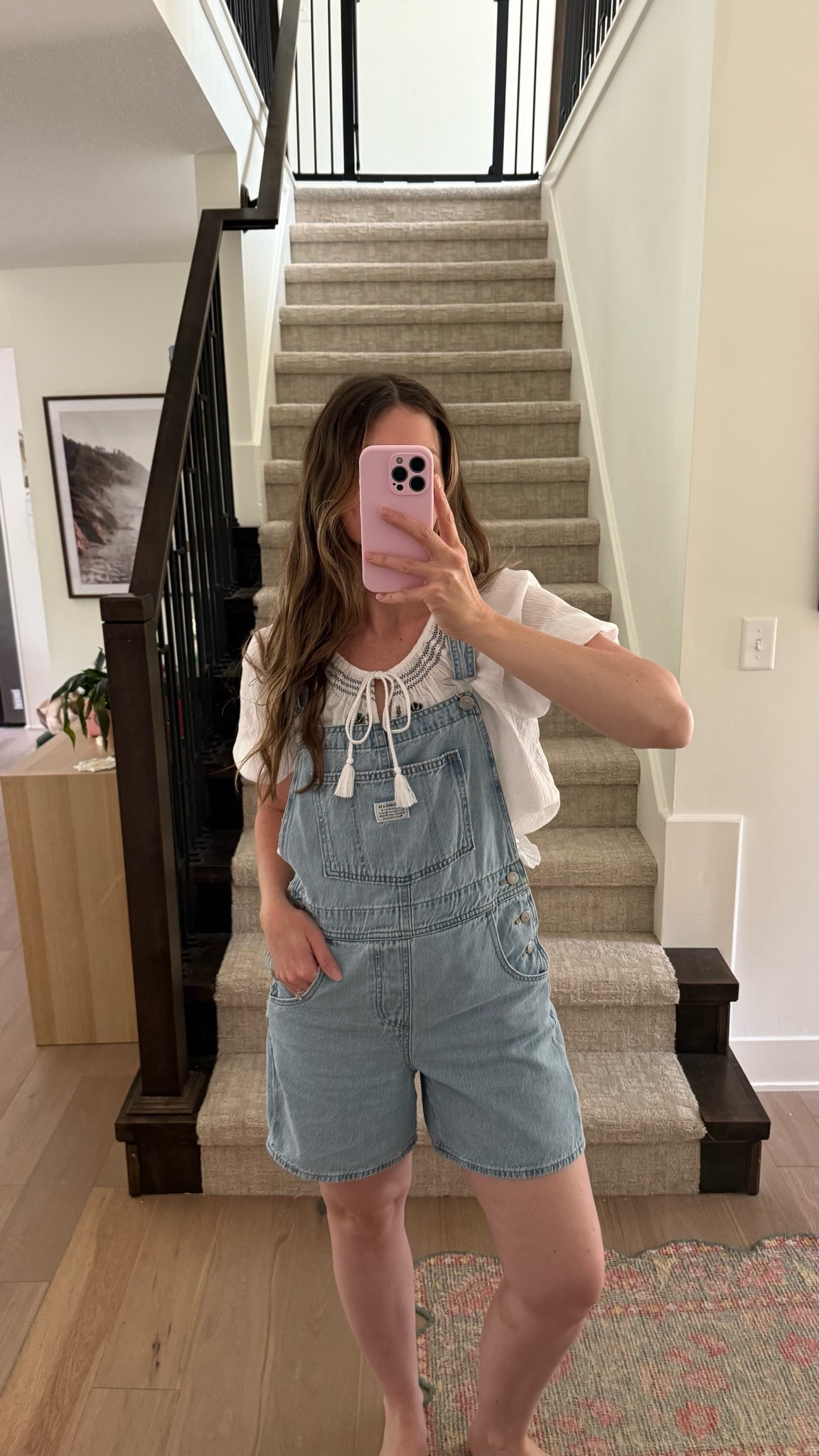simple summer outfit! wearing small in top and short overalls!

#LTKootd