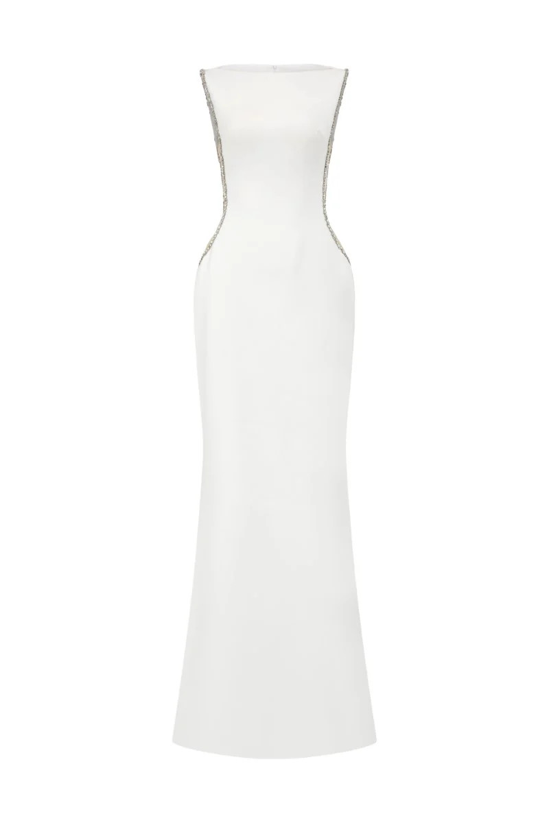 FATIMA CREPE CUT-OUT GOWN | 21Six | CULT MIA | CULT MIA UK LTD