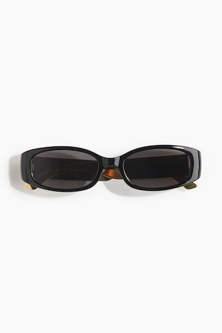 H & M - Rectangular Sunglasses - Black | H&M (US + CA)