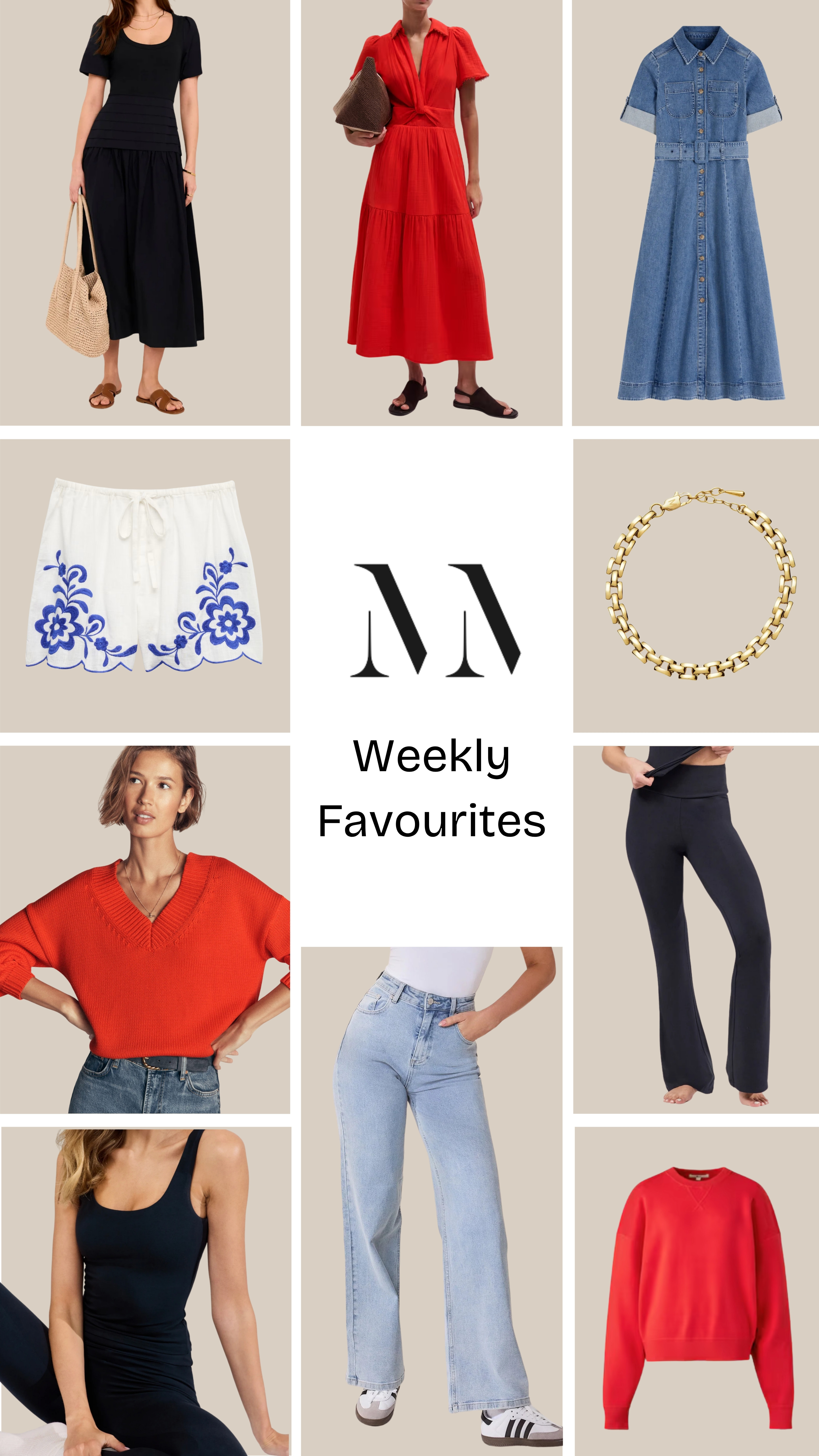 Your weekly favourites 🍓

high waisted jeans, light wash jeans, denim dress, maxi dress, summer dress, red dress, holiday dress, activewear, gym outfit, red jumper, holiday outfits 

 #LTKuk #LTKsummer #LTKjeans