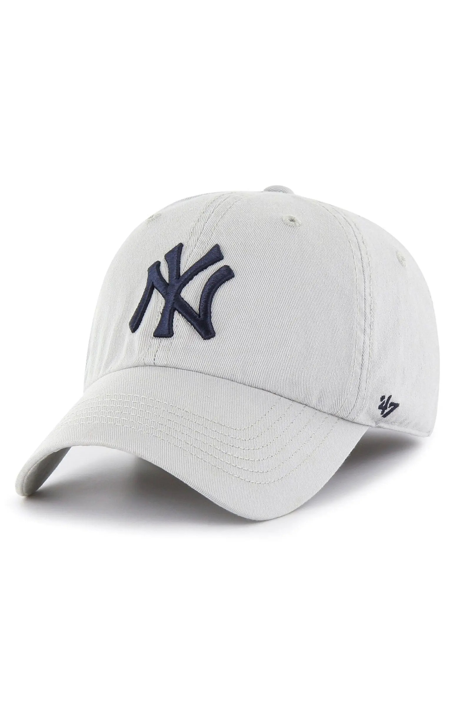 '47 Men's '47 Gray New York Yankees Franchise Logo Fitted Hat | Nordstrom | Nordstrom
