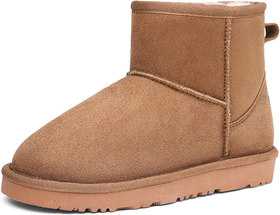 Amazon.com | DREAM PAIRS Toddler Boys Girls KSB214 Faux Fur Lined Ankle Snow Boots Kids Winter Sh... | Amazon (US)