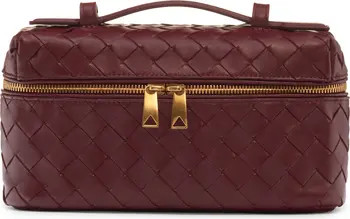 Bottega Veneta Intrecciato Leather Convertible Vanity Case | Nordstrom | Nordstrom