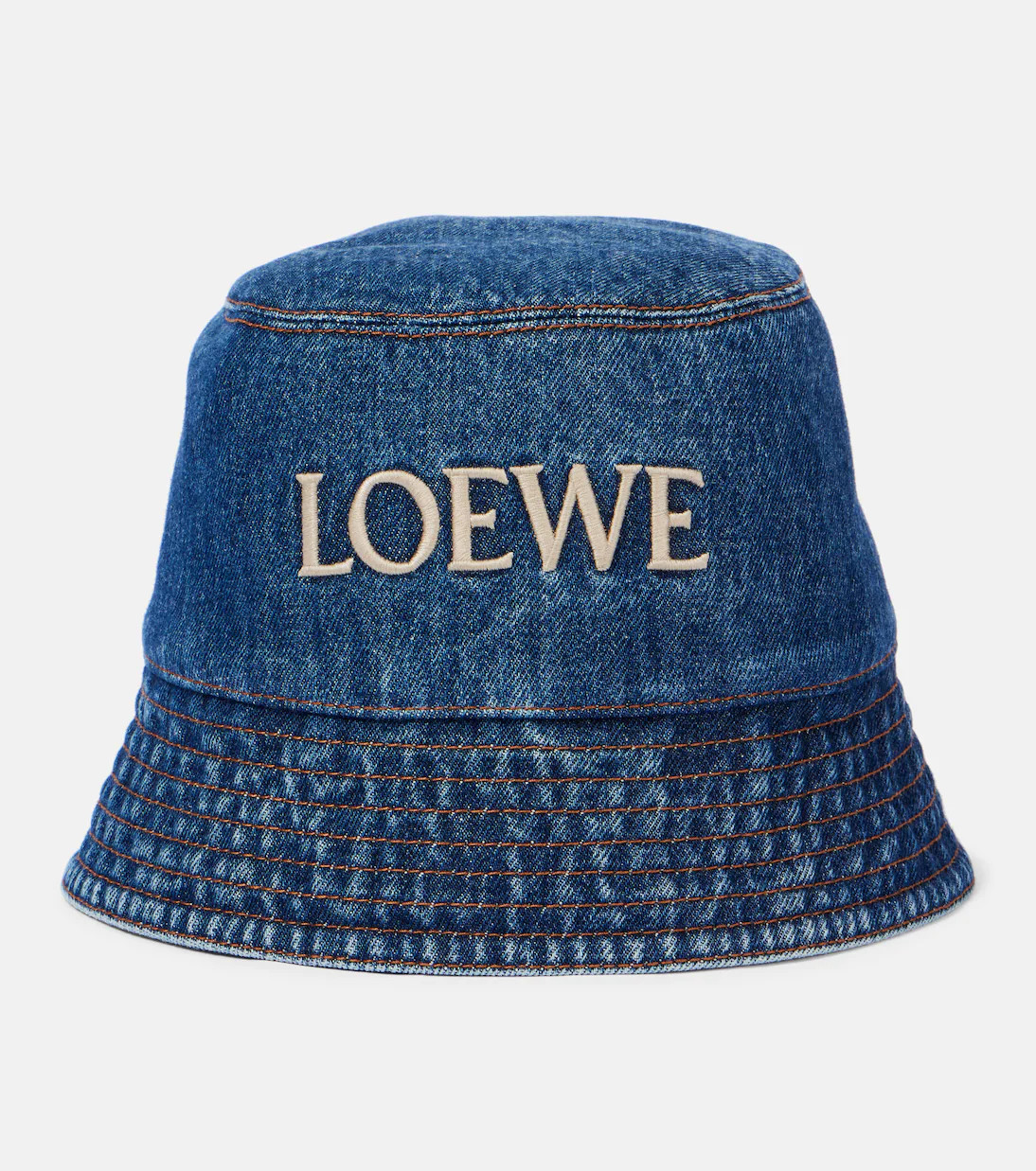 Paula's Ibiza logo denim bucket hat | Mytheresa (UK)