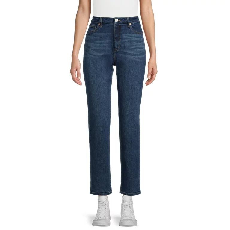No Boundaries Juniors' High Rise Mom Jeans - Walmart.com | Walmart (US)