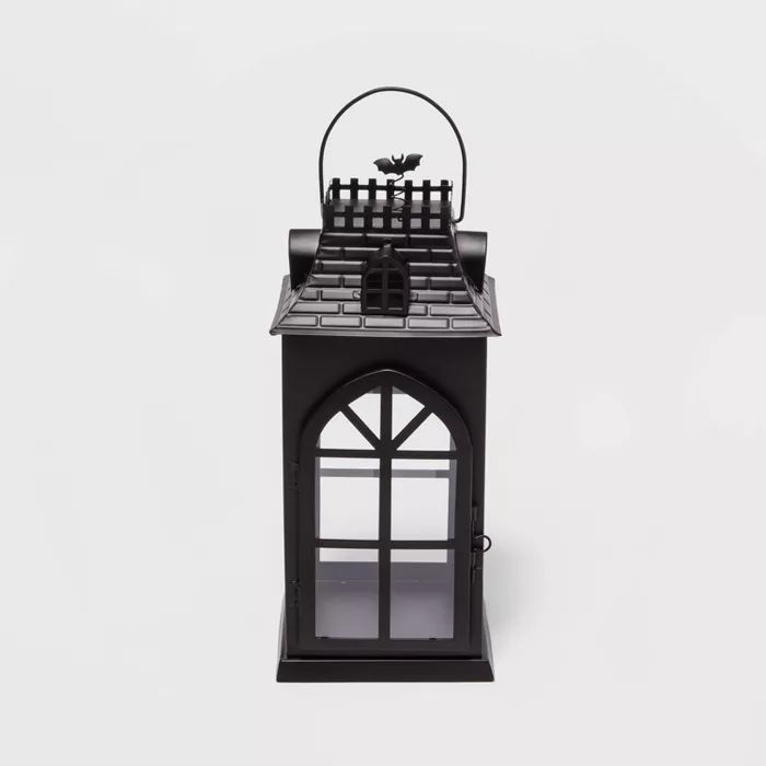 Large Decorative Halloween Metal Lantern with Bricks Texture - Hyde & EEK! Boutique™ | Target