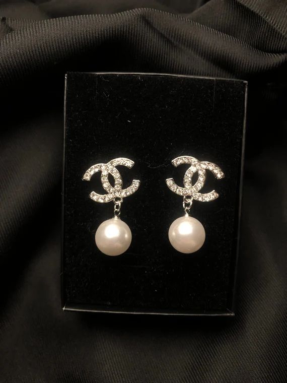 Luxury Pearl Crystal Earring | Etsy | Etsy (US)