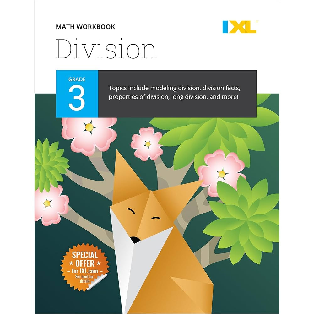 IXL Division 3rd Grade Math Workbook, Mathematics Book for Kids Ages 8-9 Covering Dividing Facts ... | Amazon (US)