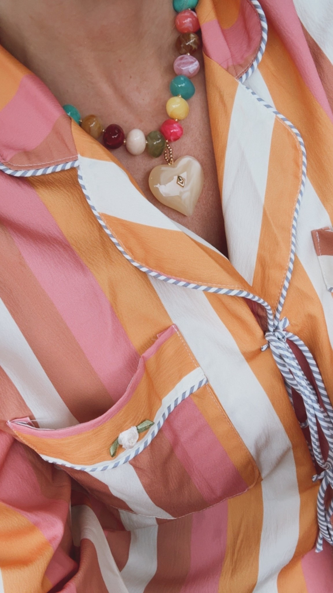 Are you kidding me with this necklace?! 🩵🧡🩷💚💛🩵💜 $13!!!  Run!!!

New beaded necklace with heart 💫 

#LTKmomlife #LTKgrwm #LTKootd