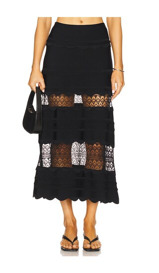 Jeannie Skirt in Black | Revolve Clothing (Global)