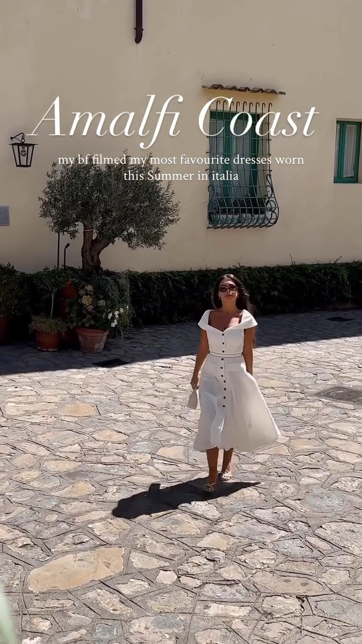Putting on a pretty dress and stepping out on the Amalfi Coast… there’s truly no feeling like it 🍋
These looks are straight from my Amalfi Coast summer — dreamy views, rustic charm, and timeless Italian style. Do you love my dresses as much as I do?

#alessandrarosa

#LTKdatenight #LTKtravel #LTKeurope