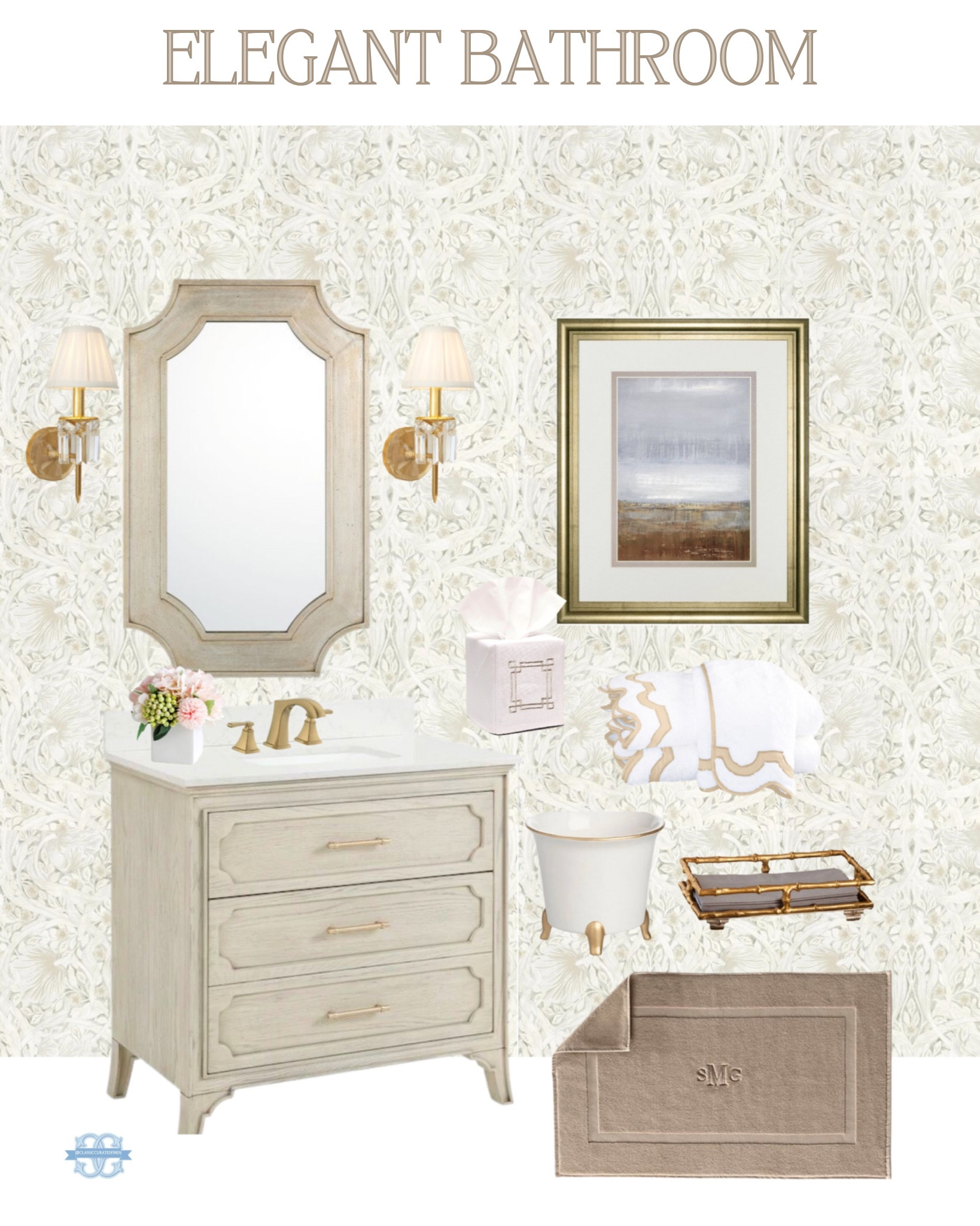Pretty soft tones for a Bathroom🤍🛁


Home Decor, Bathroom Decor, Vanity, Powder Room, Wallpaper, Mirror


#LTKhome