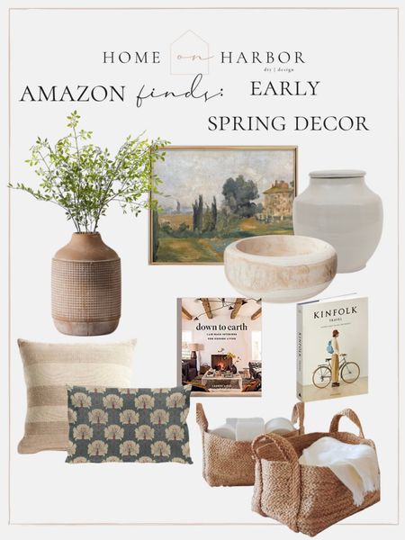 Early spring Amazon home decor finds: art, vases, greenery, pillows, coffee table books 

#LTKunder50 #LTKhome #LTKunder100