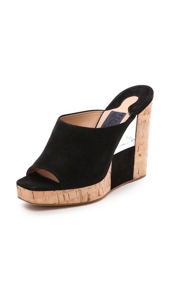 Perty Lucite Inset Cork Wedges | Shopbop