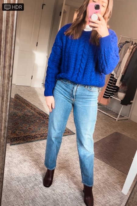 Outfit inspo for the week with this blue sweater and wine colored booties - all
On sale 


Blue sweater
Sweater outfit
Spring outfit
Transitional outfit
Og loose jeans
Old Navy jeans 
Wine colored booties
Red booties

#LTKstyletip #LTKfindsunder50
