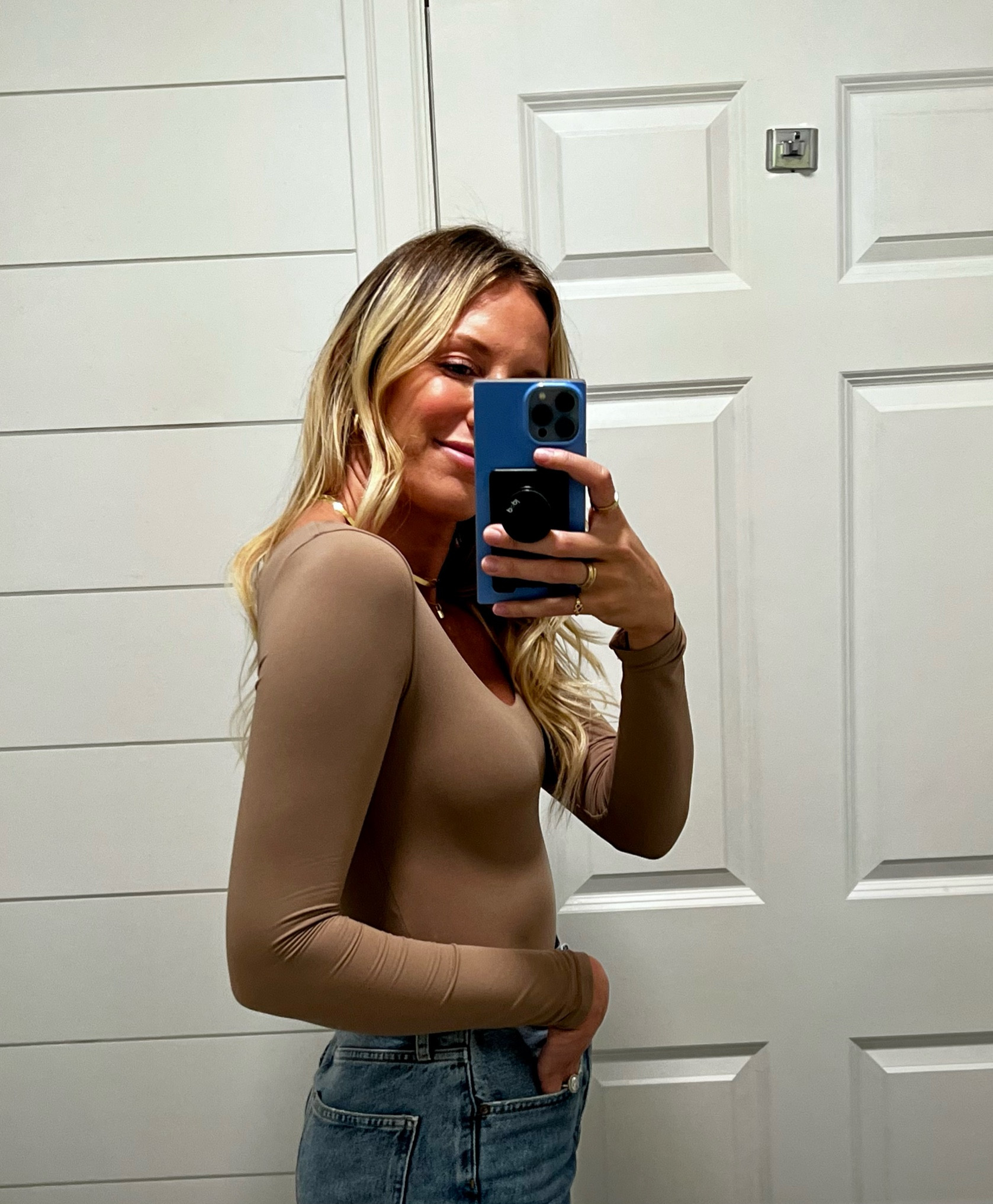 Found THE bodysuit! An insanely good SKIMS dupe for half the price! 😜 Buttery soft, double lined, super stretchy, and thong bottom with button closure! 🤌🏼 RUN! 🥰 #amazonstorefront #amazonfashionfinds 

#LTKunder50 #LTKstyletip #LTKFind