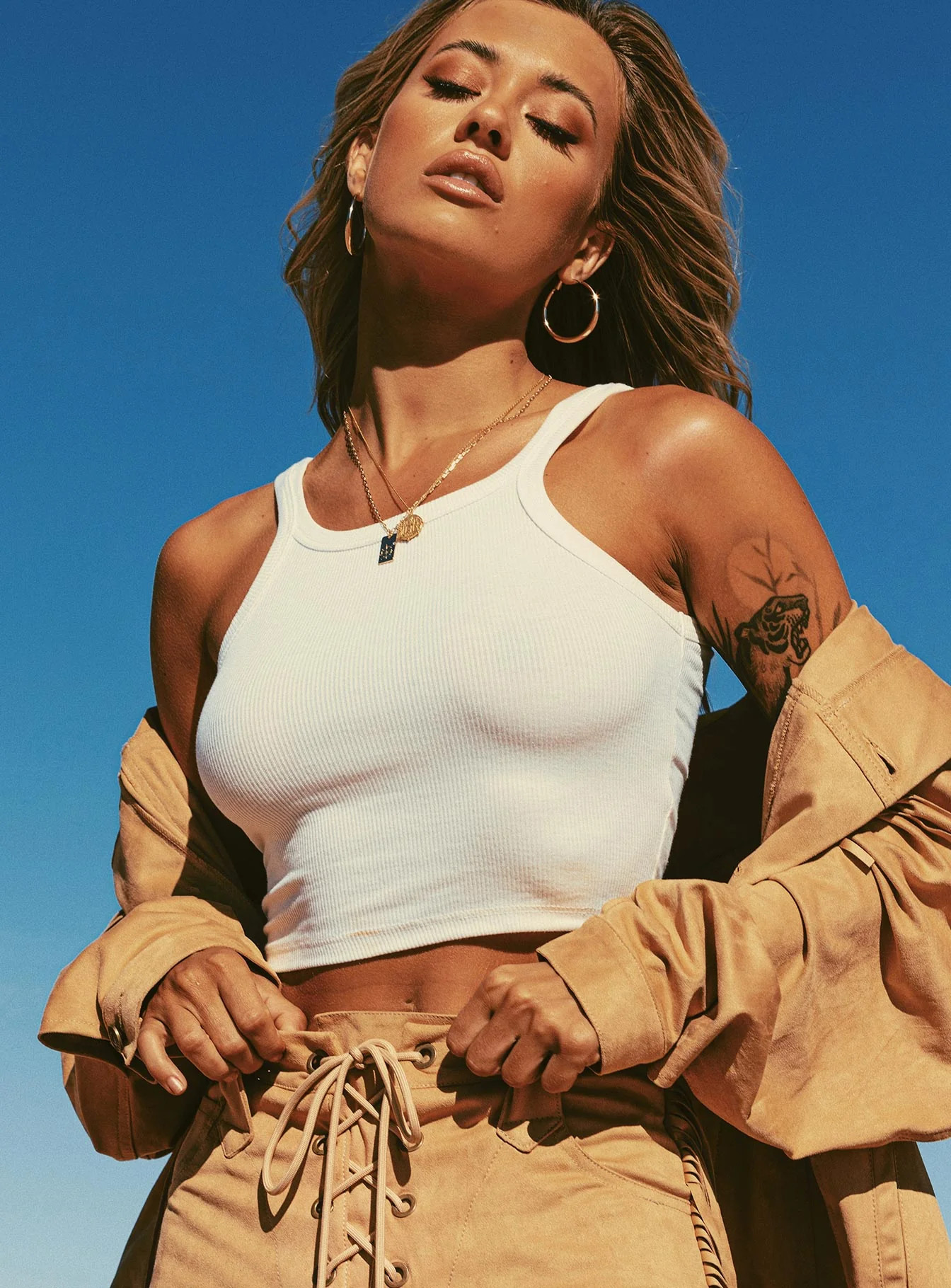 Wild Eyes Tank Top White | Princess Polly AU