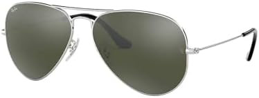 Ray-Ban Unisex Adult RB3025 Classic Mirrored Aviator Sunglasses | Amazon (US)
