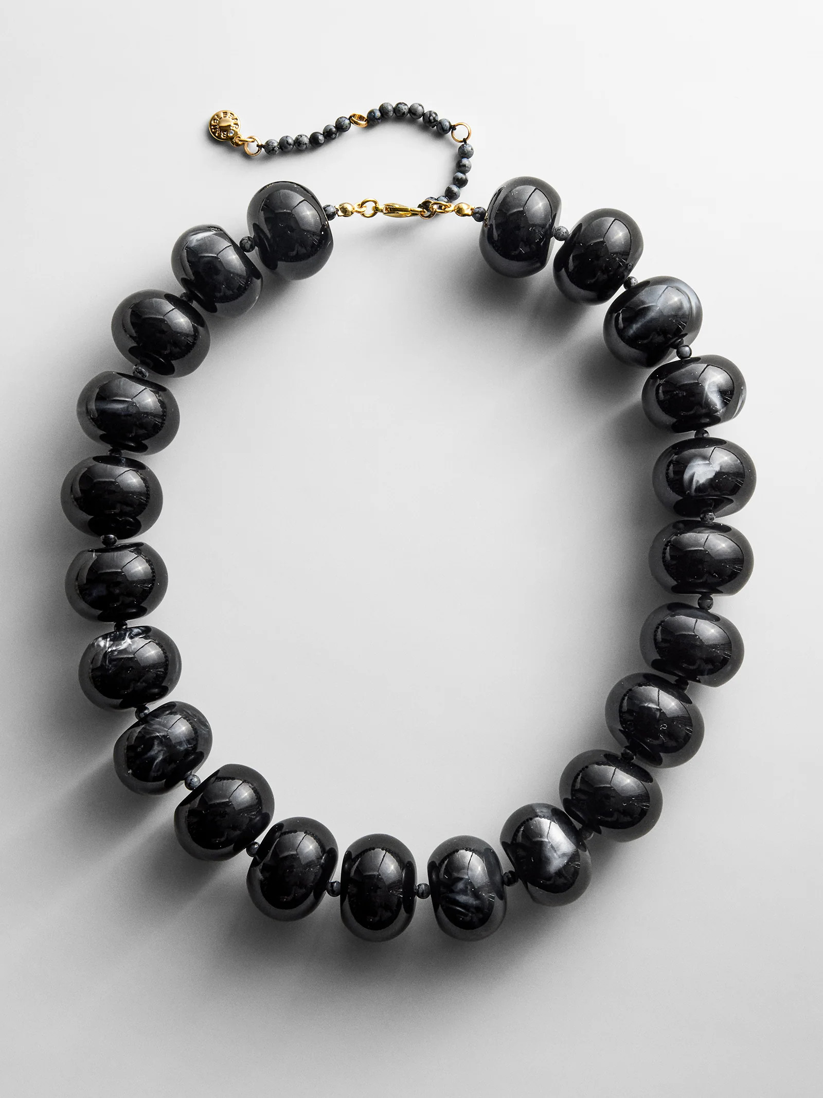 Joan Semi-Precious Necklace - Obsidian | BaubleBar