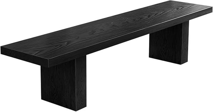 HARELA Entryway Dining Wood Bench Seat, Farmhouse Indoor Kitchen Table Benches, Solid Wood Shoe B... | Amazon (US)