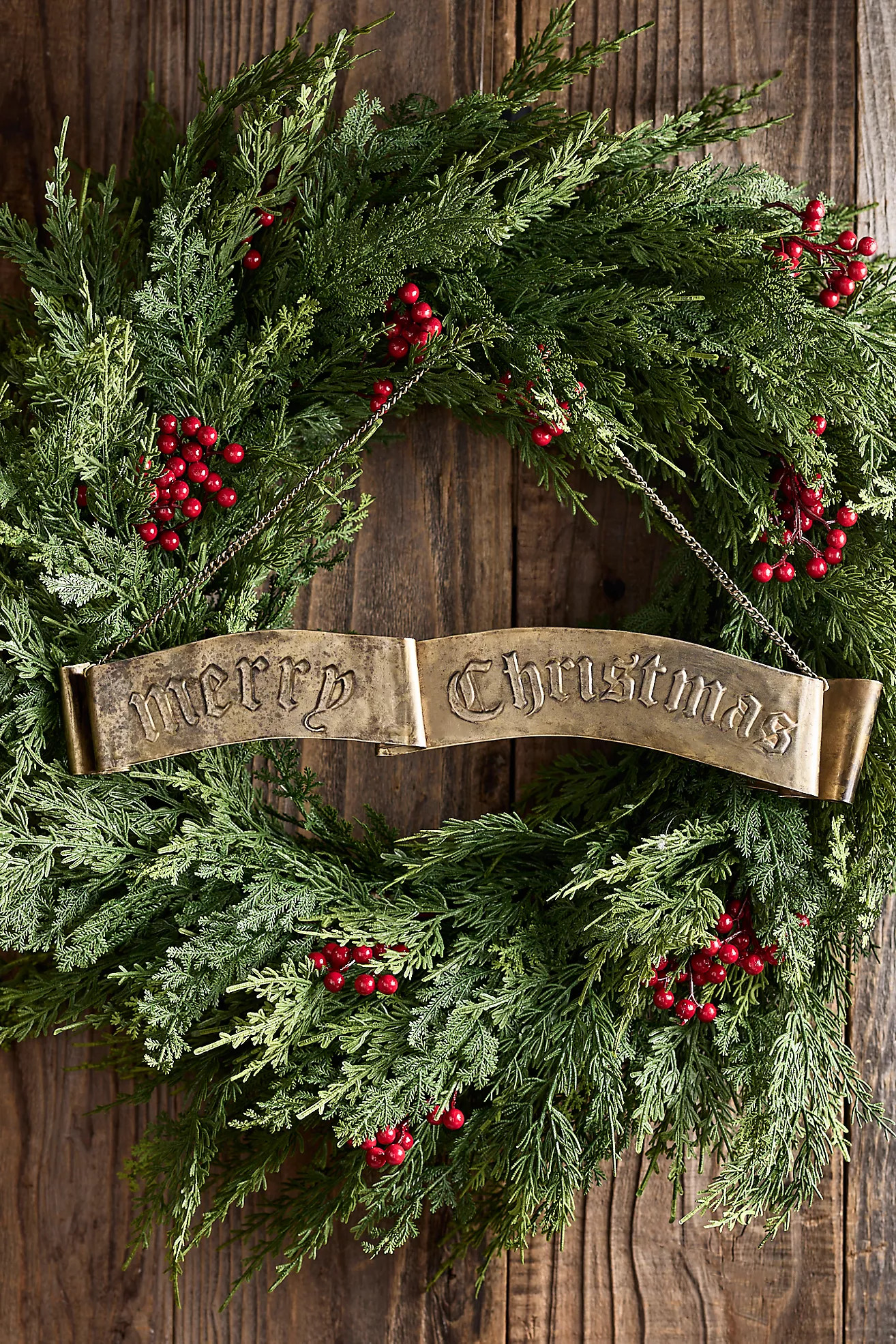 Merry Christmas Hanging Sign | Anthropologie (US)