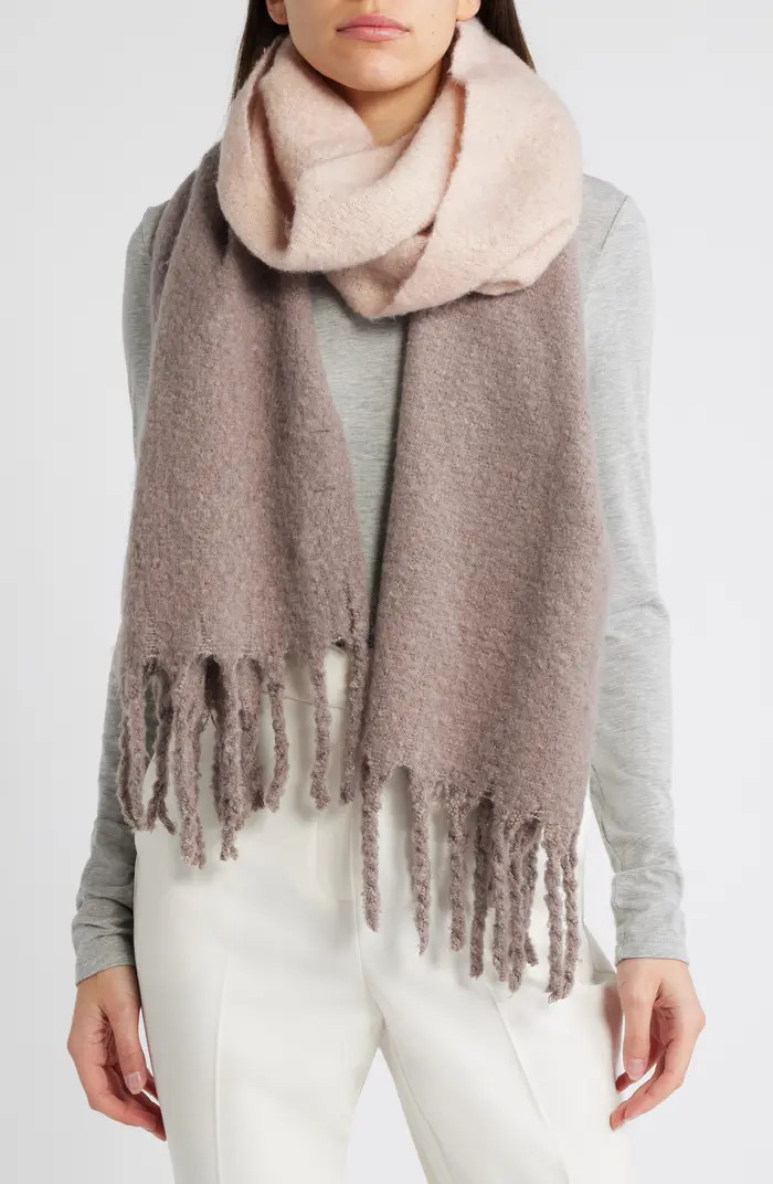Nordstrom Ombré Brushed Fringed Scarf | Nordstrom | Nordstrom