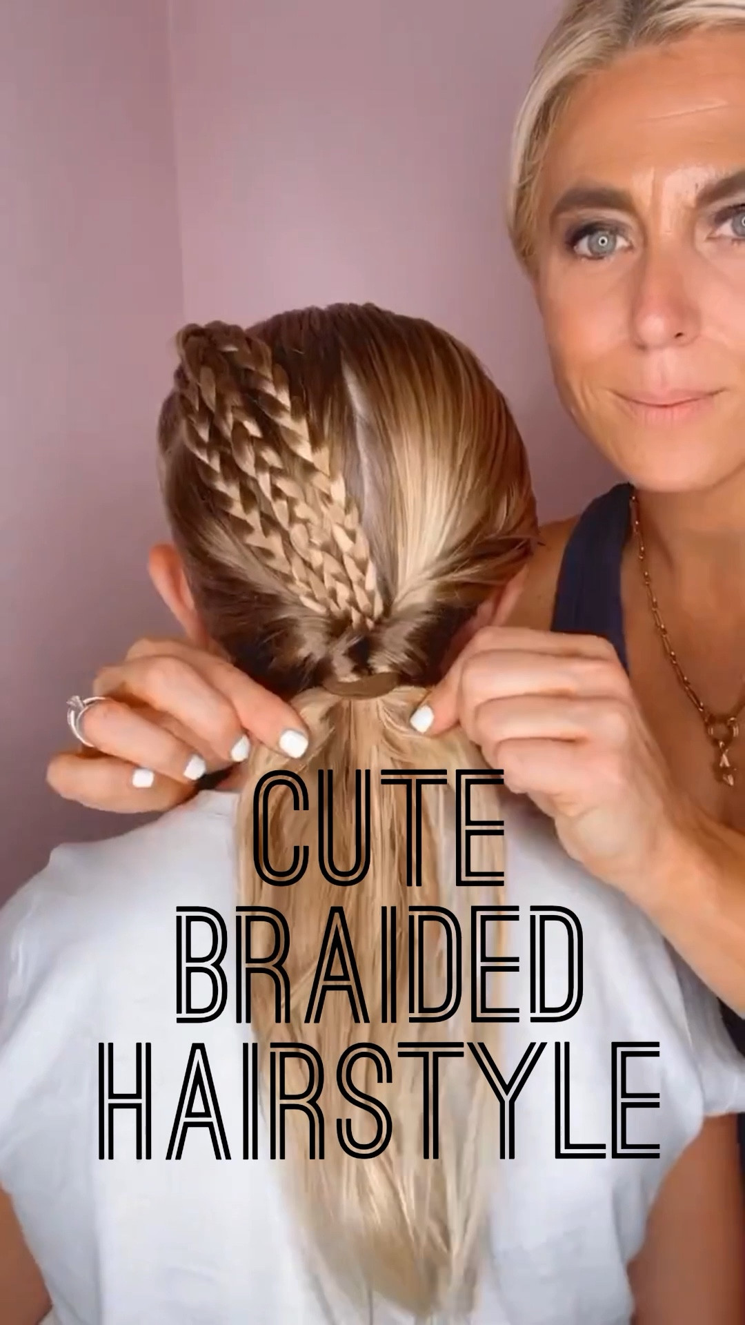 CUTE BRAIDED HAIRSTYLE 🩷 This braided hairstyle is so cute and easy! I’m excited to share this one! I’m also sharing some of my favorite hair products! Make sure you save and follow us for daily hairstyles. 

#LTKBeauty