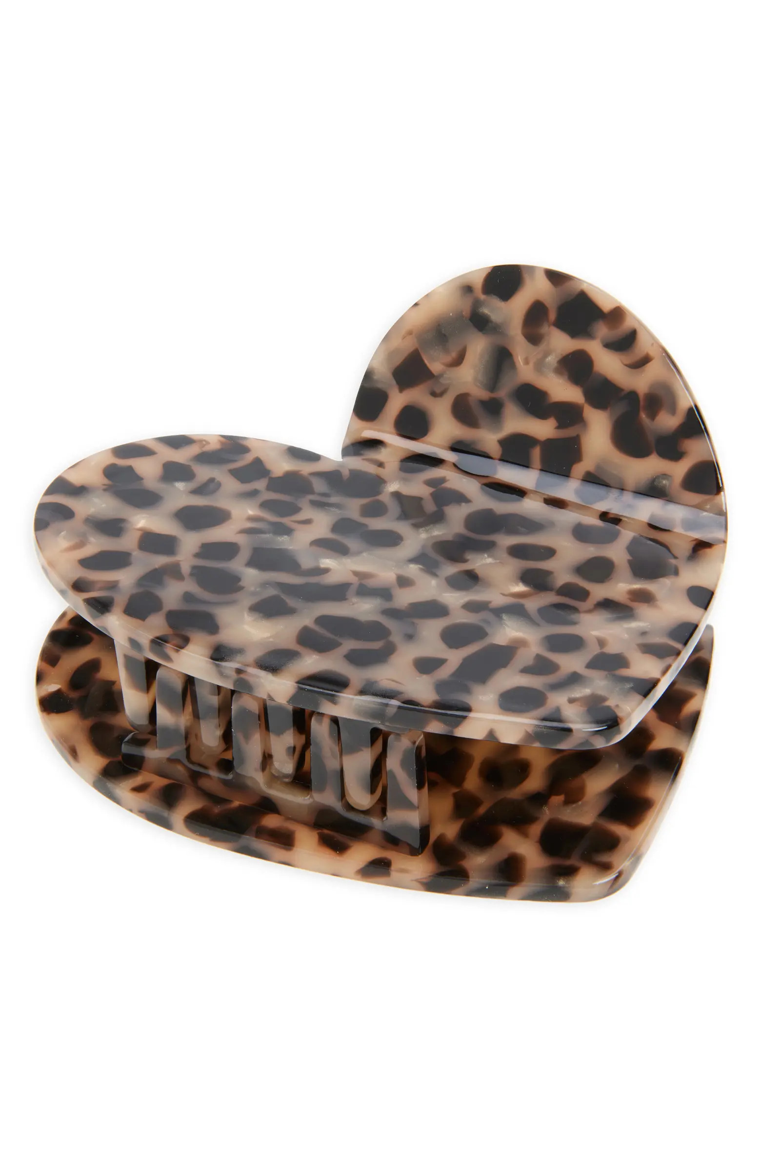Solar Eclipse Handmade Leopard Heart Claw Clip | Nordstrom | Nordstrom