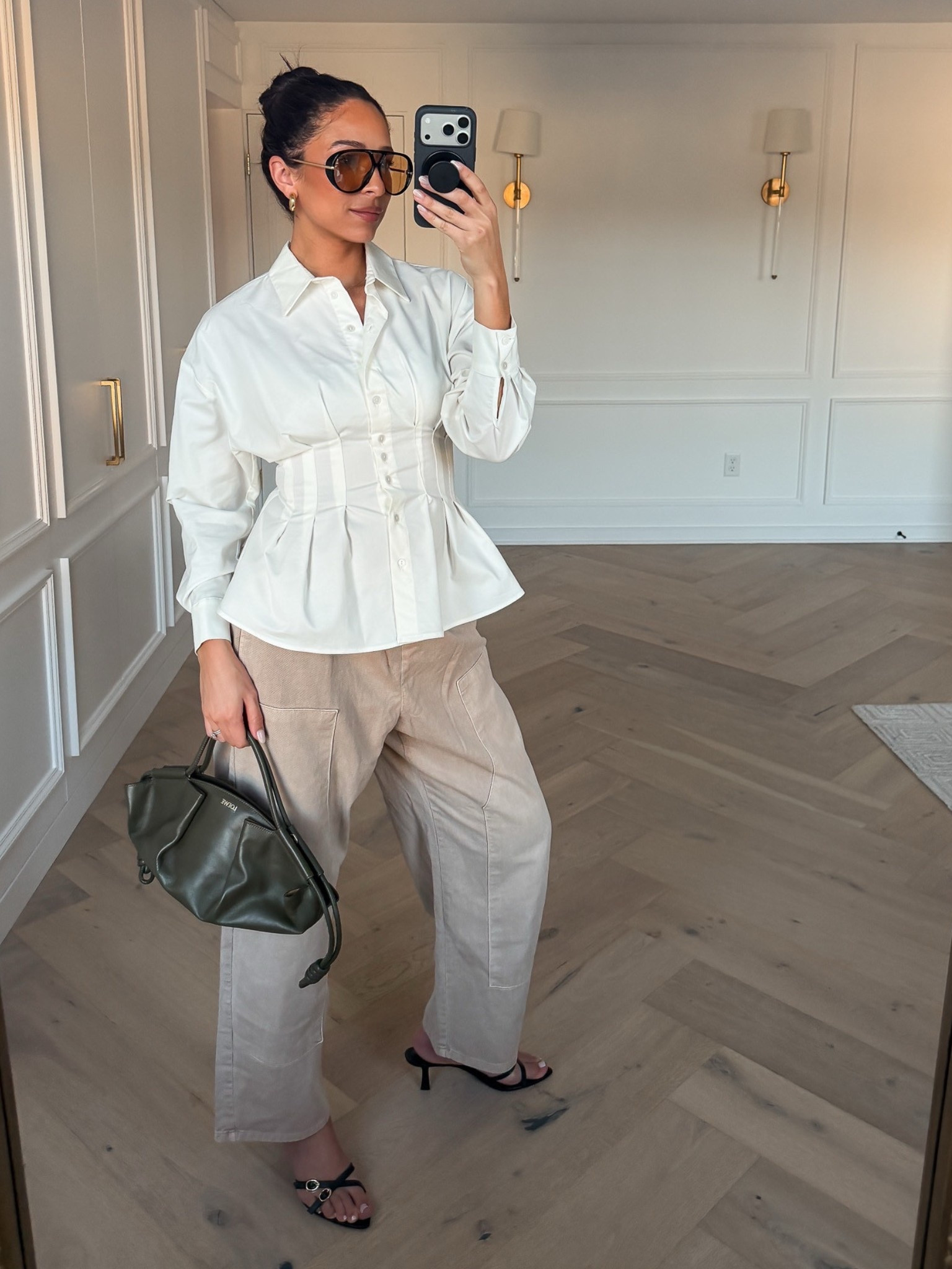 Spring outfit!! Wearing size S top (old Anthro but I’ve linked similars), size M pants, sandals fit TTS 🤍 These pants are super comfortable and effortlessly chic!

Spring fashion, spring style, casual outfit, weekend outfit, date night outfit, dinner outfit 

#LTKSaleAlert #LTKSeasonal #LTKmomlife