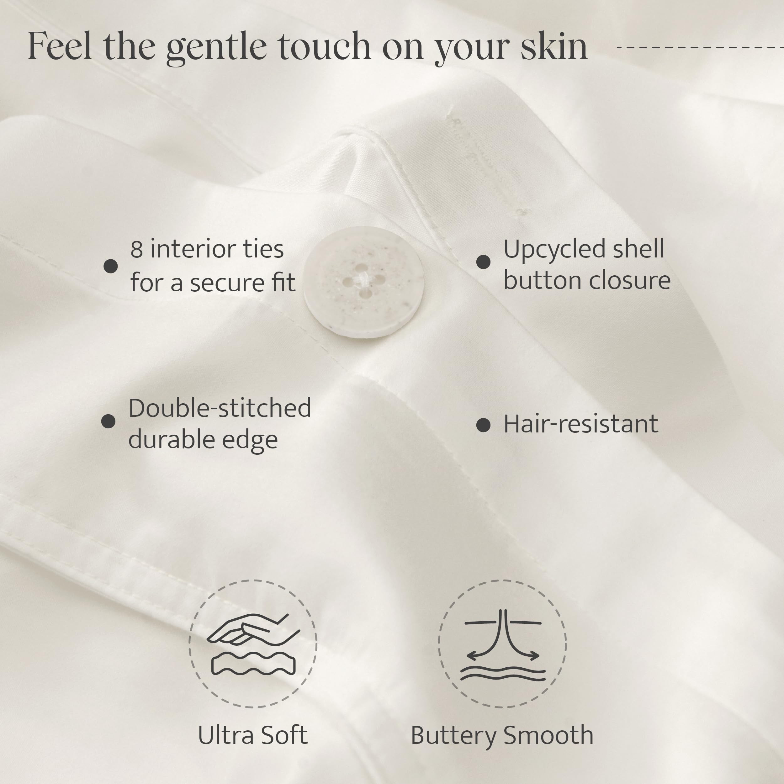 Double Stitch Cotton Tencel Duvet Cover - Queen Size Comforter Cover, Luxury & Soft Eucalyptus Ly... | Amazon (US)