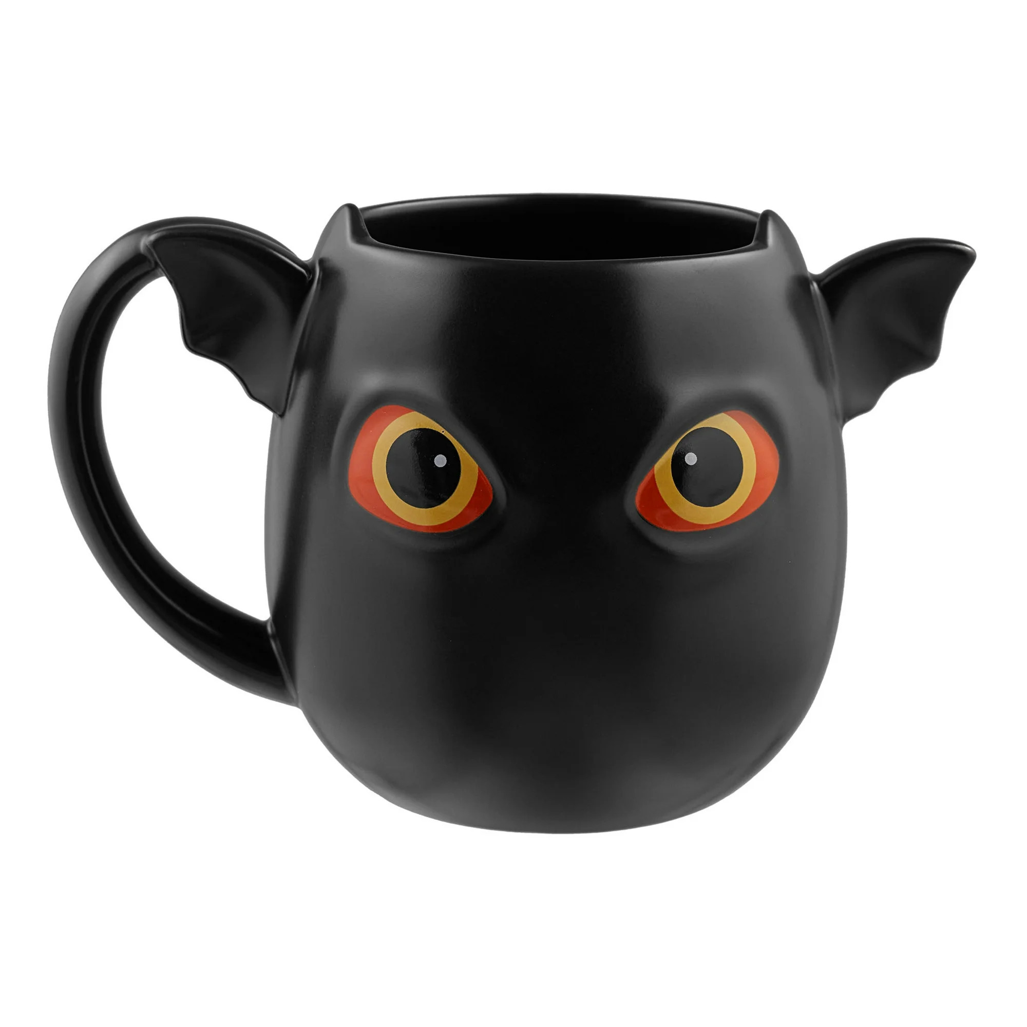 Way to Celebrate 17.58-Oz Black Bat-Shaped Glazed Ceramic Mug - Walmart.com | Walmart (US)